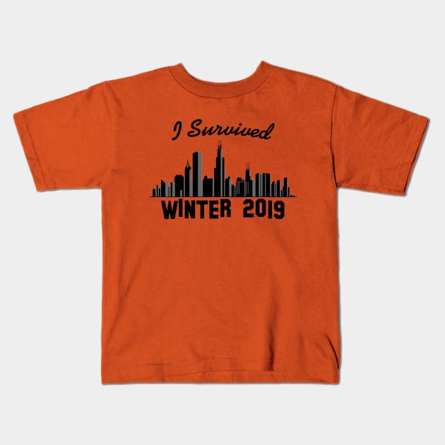 Chicago - Winter 2019 Kids T-Shirt by DigitalCleo